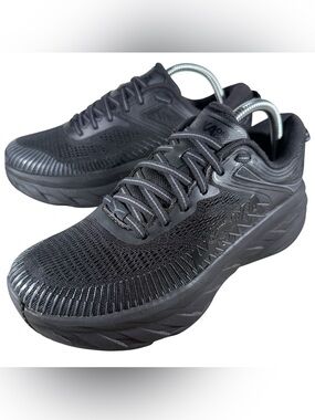 Hoka One One Bondi 7 Women's Size 8.5 Running Sneakers Black